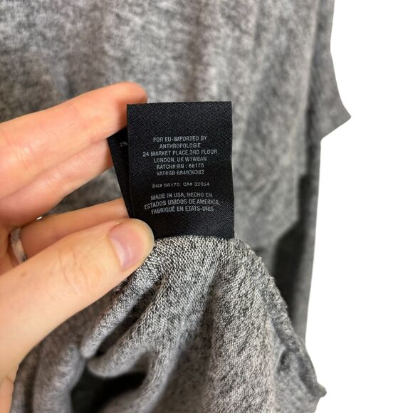 Anthropologie Postmark Gray Lassen Cowl Neck Sweater Women's Small Oversize - Picture 8 of 9